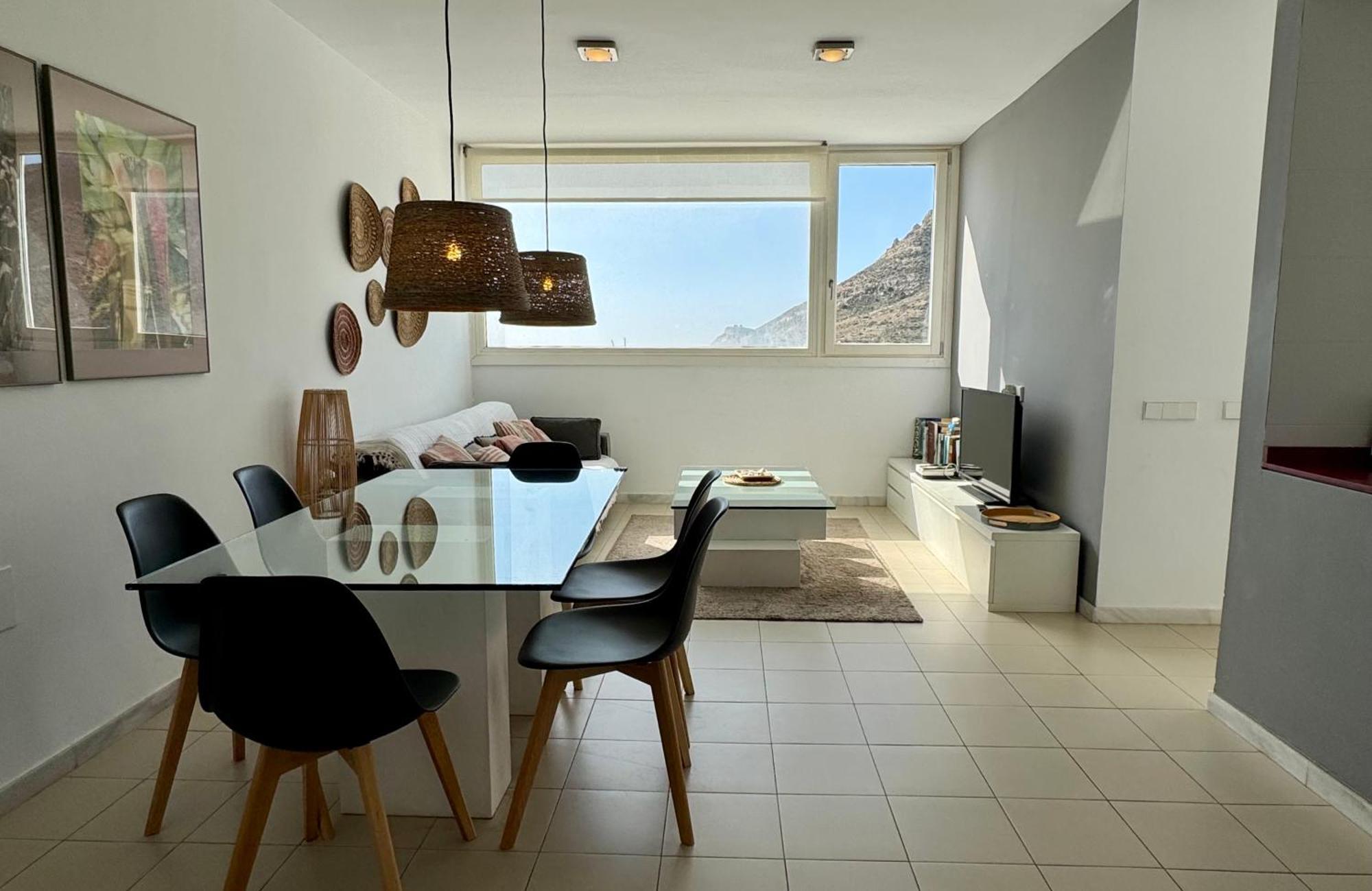 Moderno Apartamento Con Vistas Al Mar Las Negras Bagian luar foto